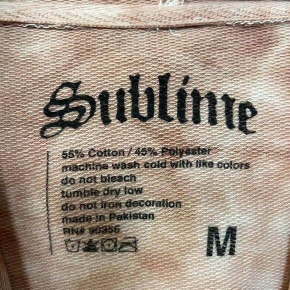 Sublime Sun 1995 Summer Tour Tie Dye Ska Rock Band Hoodie size Medium - Picture 5 of 5